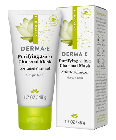 Derma E Purifying 2-in-1 Charcoal Mask 1.7oz