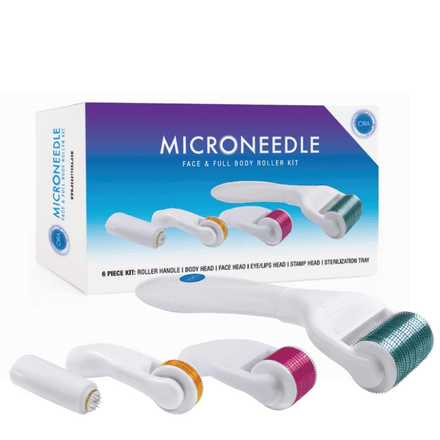Beauty ORA Microneedle Face & Full Body Roller Kit (5 piece kit)