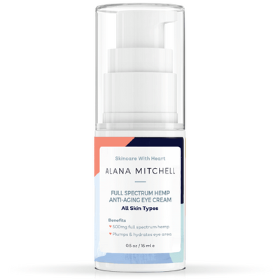 Alana Mitchell Full Spectrum Hemp Anti-Aging Eye Cream .5oz (Free GIft)