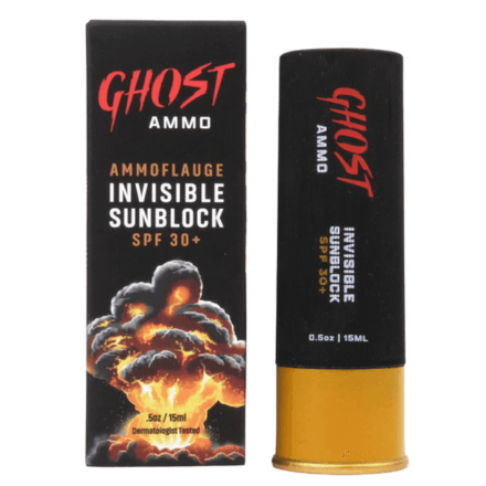 GhostAmmo Invisible Sunblock Stick SPF 30+ 0.5oz / 15ml