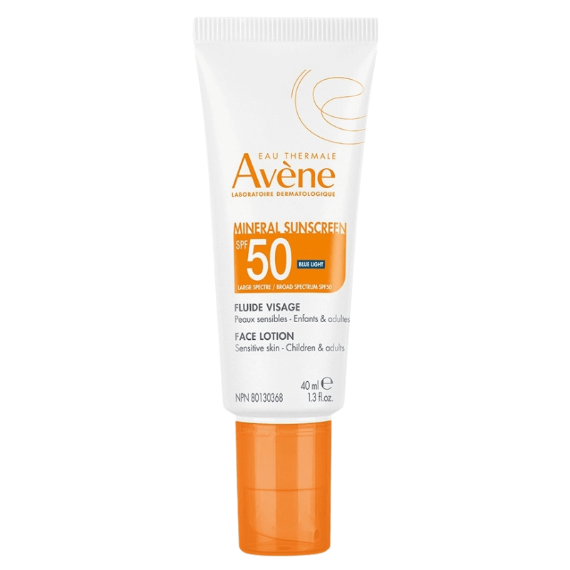 Avene Mineral Face Lotion Sunscreen SPF 50 1.3oz / 39ml