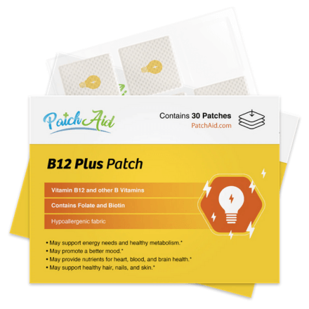 PatchAid B12 Energy Plus Vitamin Patch - 30 Patches