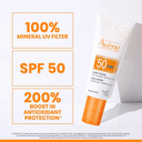 Avene Mineral Face Lotion Sunscreen SPF 50 1.3oz / 39ml