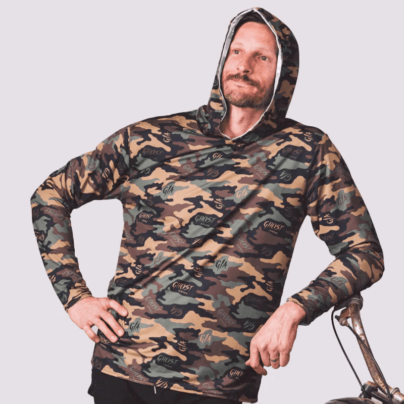 GhostAmmo Reversible Men's Water Hooded Rashguard UPF 50+