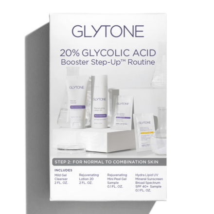 Glytone 20% Glycolic Acid Step-Up Routine: Normal to Combination Skin