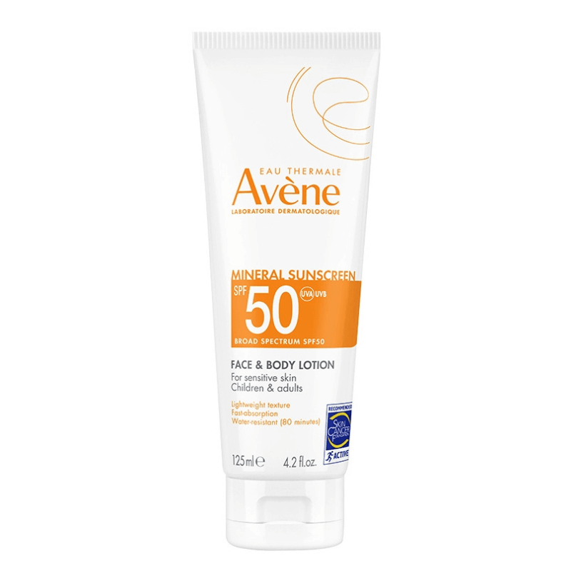 Avène Mineral Sunscreen Face & Body Lotion SPF 50 4.2oz / 125ml
