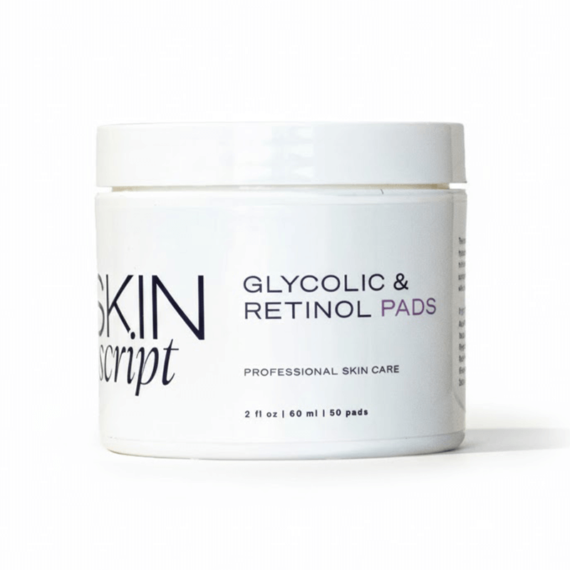 Skin Script Pads Skin Script Glycolic and Retinol Pads 50 Count | Skincare by Alana