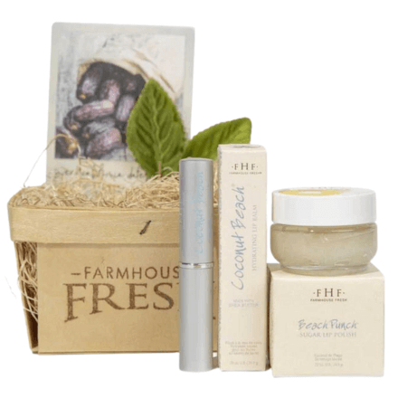 FarmHouse Fresh Beach Lip Gift Basket