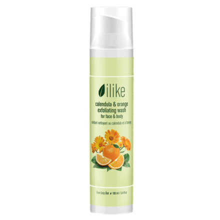 Ilike Organic Skin Care Calendula & Orange Exfoliating Wash 3.4oz