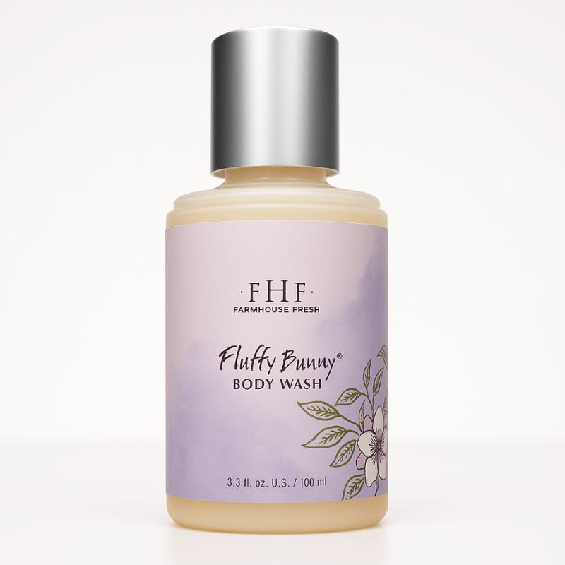 Farmhouse Fresh Fluffy Bunny Body Wash 3.4oz - Free Gift ATC