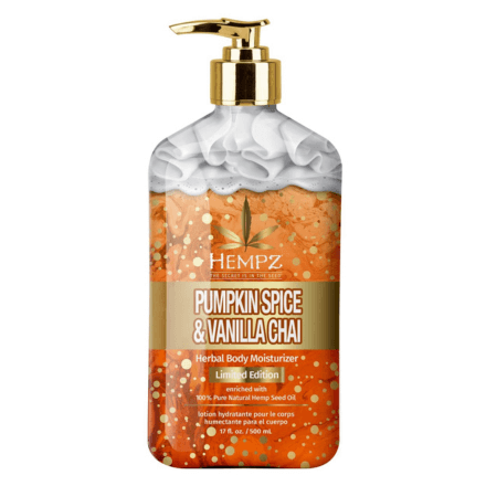 Hempz Pumpkin Spice & Vanilla Chai Herbal Body Moisturizer 17oz / 500ml