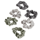 Kitsch Holiday Satin Scrunchies 6pc Winter Sage