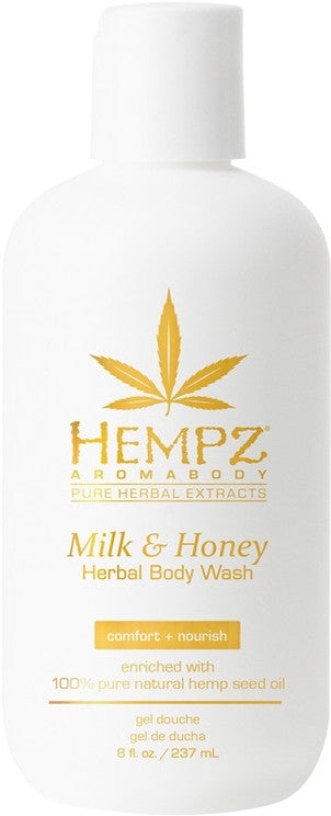 HEMPZ  Milk & Honey Herbal Body Wash 8oz 