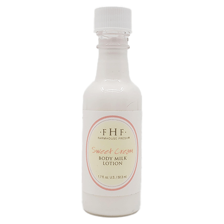 FarmHouse Fresh Sweet Cream Body Milk Lotion 1.7oz - Free Gift ATC