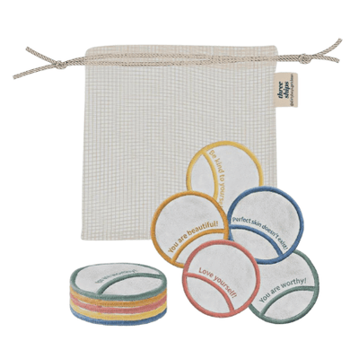 Three Ships Get Clean Reusable Bamboo Cosmetic Rounds 10 Pack