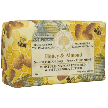 Wavertree & London Honey & Almond Soap Bar 7oz