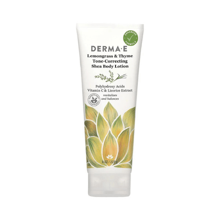 Derma E Lemongrass & Thyme Tone-Correcting Shea Body Lotion 8oz