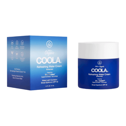 Coola Refreshing Water Cream Organic Face Sunscreen SPF 50 1.5oz