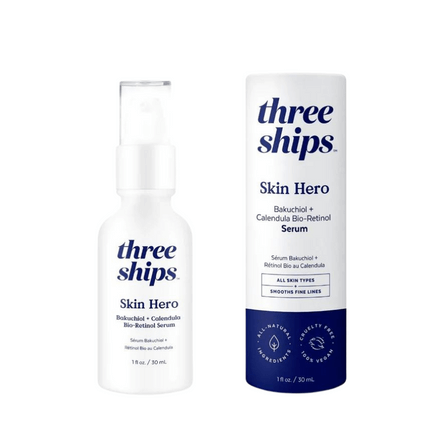 Three Ships Skin Hero Bakuchiol + Calendula Bio-Retinol Serum 1oz