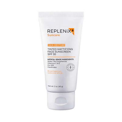 Replenix Tinted Mattifying Face Sunscreen SPF 30 2oz