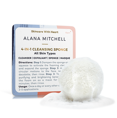 Alana Mitchell 4-in-1 Cleansing Sponge - 2 Pack (Free Gift)