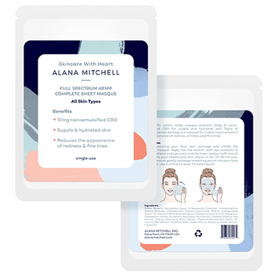 Alana Mitchell Full Spectrum Hemp Complete Sheet Masque | Skincare by Alana
