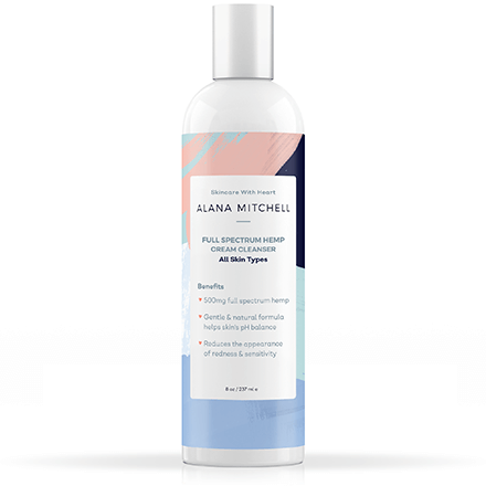 Alana Mitchell Full Spectrum Hemp Cream Cleanser 8oz (Free GIft)