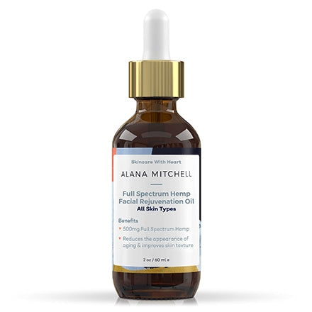 Alana Mitchell Full Spectrum Hemp Facial Rejuvenation Oil 2oz (Free Gift)