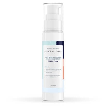 Alana Mitchell Full Spectrum Hemp Hyaluronic Serum 2oz (Free GIft)