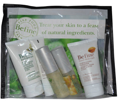 Be Fine Food Skin Care Facial Travel Set