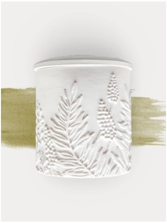 The Cottage Greenhouse White Pine & Balsam Ceramic Candle