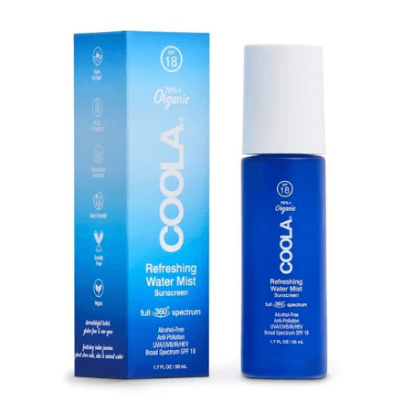 Coola Full Spectrum 360 Refreshing Water Mist Organic Face Sunscreen SPF 18 