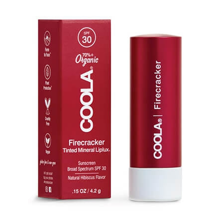 Coola Liplux SPF30 firecracker
