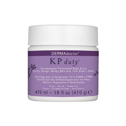 DermaDoctor KP Duty Body Scrub for Keratosis Pilaris & Dry, Rough Skin 16oz