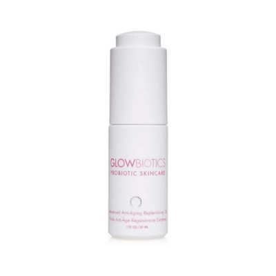 Glowbiotics Advanced Anti-Aging Replenishing Oil helps prevent moisture loss, reduce both inflammation and prevent future damage, it gently stimulates collagen with a natural alternative to retinol.
