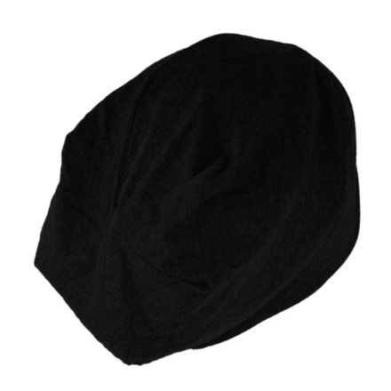 Kitsch Satin Lined Jersey Sleep Beanie - Black