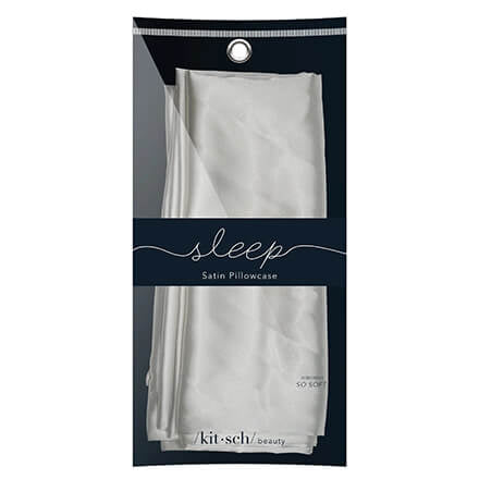 Kitsch Silver Satin Pillowcase