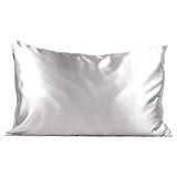 Kitsch Silver Satin Pillowcase