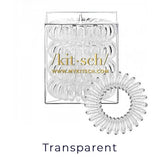 Kitsch Transparent Hair Coils - Pack of 4