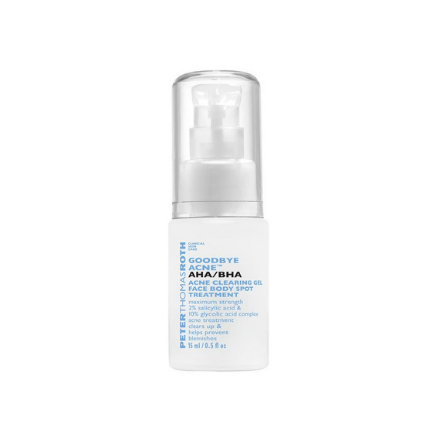 Peter Thomas Roth Goodbye Acne AHA/BHA Acne Clearing Gel Face Body Spot Treatment 0.5oz