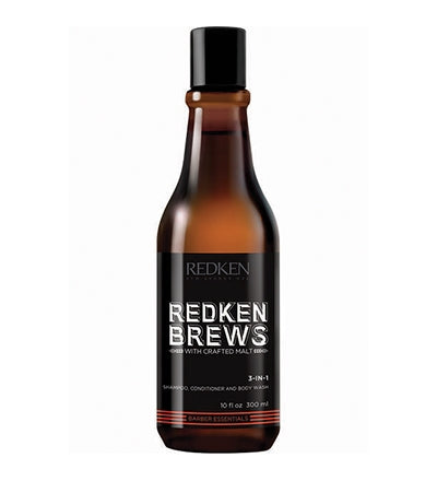 Redken Brews 3-in-1 Shampoo, Conditioner & Body Wash