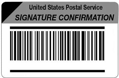 Shipping Signature Confirmation