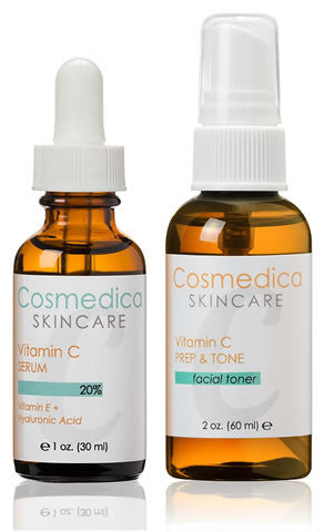Cosmedica Vitamin C Serum 1oz. / Vitamin C Prep & Tone 4oz