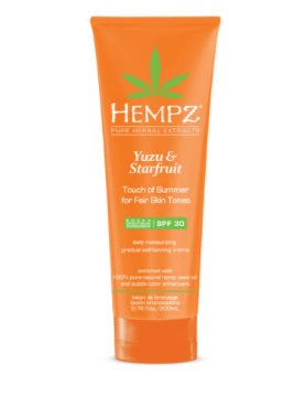 Hempz Yuzu & Starfruit Moisturizing Self-Tanning Creme with SPF 30 6.76oz